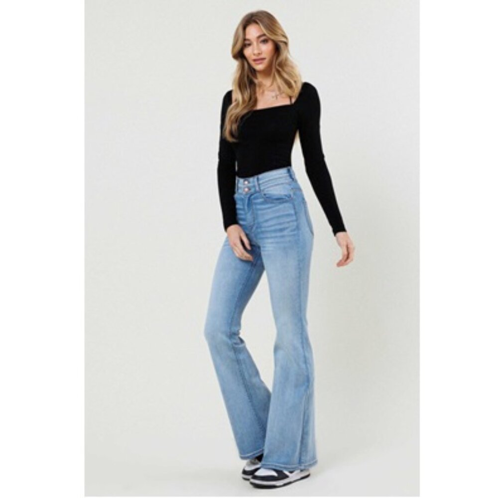 Vibrant M.i.U High Waist Flare Jeans - EP2111LS - Size 5/26 - Picture 4 of 5
